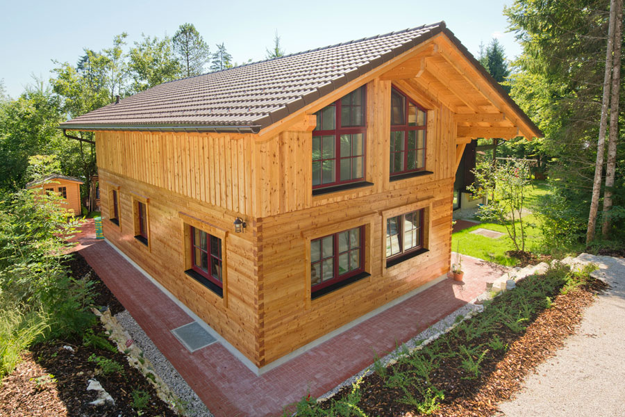 Holzhaus in Hulta-Bauweise "Sommerschuh" (BayernBlock GmbH)